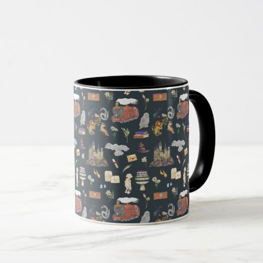 Mug HARRY POTTER™ | Motif icônes (Devant droit)