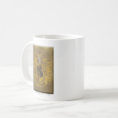Mug Harry Potter | Peinture en spray Blason de Poufsou (Devant gauche)