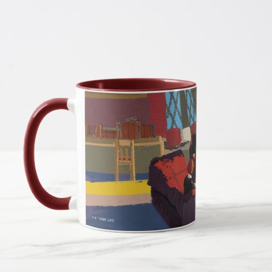 Mug HARRY POTTER™, Ron & Hermione dans la salle commun (Gauche)