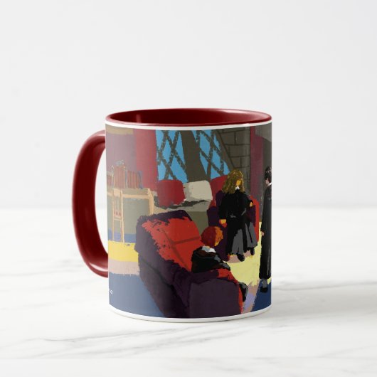 Mug HARRY POTTER™, Ron & Hermione dans la salle commun (Devant gauche)