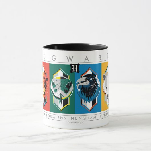 Mug Harry Potter | Sigles de maison HOGWARTS™ (Centre)