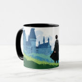 Mug HARRY POTTER™ Surplombant le château HOGWARTS™ (Devant gauche)
