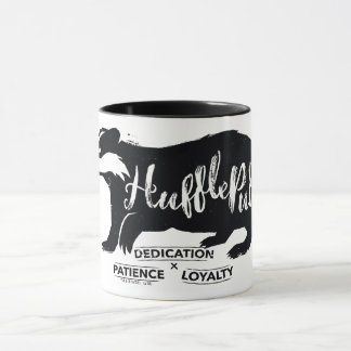 Mug Harry Potter | Typographie de silhouette HUFLEPUFF
