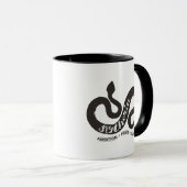 Mug Harry Potter | Typographie de silhouette SLYTHERIN (Devant droit)