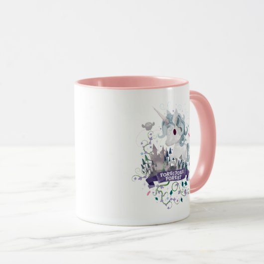 Mug Harry Potter | Unicorne Graphique Forêt Interdite (Devant droit)