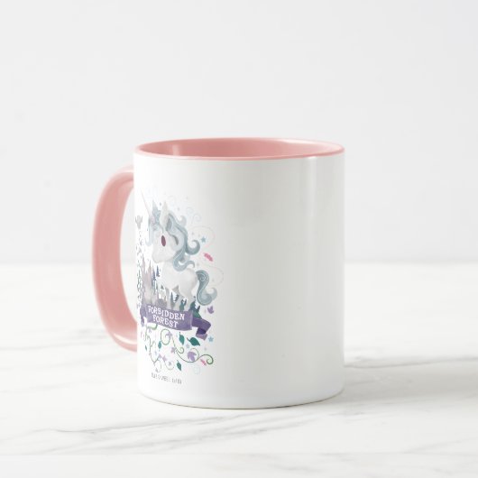 Mug Harry Potter | Unicorne Graphique Forêt Interdite (Devant gauche)