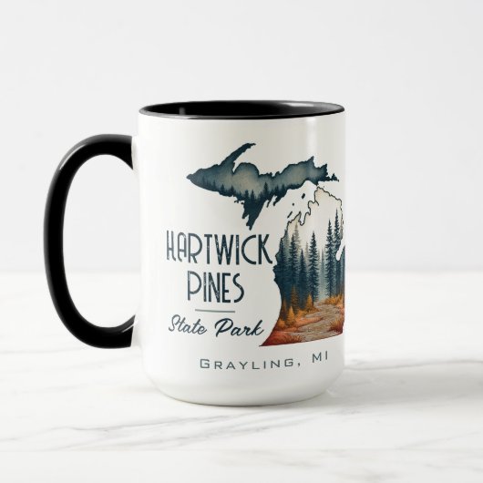 Mug Hartwick Pines State Park Souvenir Cadeau (Gauche)