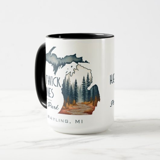 Mug Hartwick Pines State Park Souvenir Cadeau (Devant gauche)