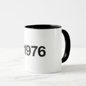 Mug Hashtag 1976 49 Anniversaire (Devant droit)