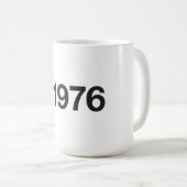 Mug Hashtag 1976 49 Anniversaire (Devant droit)