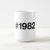 Mug Hashtag 1982 43 Anniversaire (Centre)