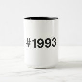 Mug Hashtag 32 Anniversaire 1993 (Centre)