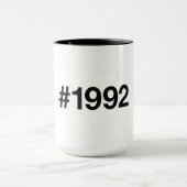 Mug Hashtag 33 Anniversaire 1992 (Centre)