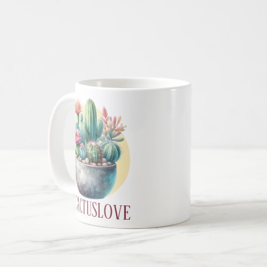 Mug Hashtag Cactuslove (Devant gauche)