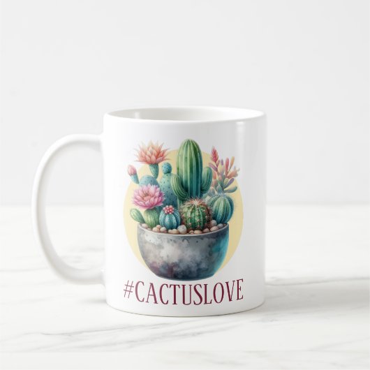 Mug Hashtag Cactuslove (Gauche)