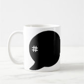 Mug Hashtag # Coupe de café (Gauche)