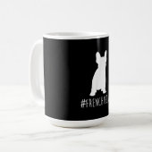 Mug hashtag frenchie dad french bulldog dad (Devant gauche)