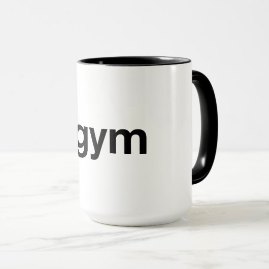 Mug Hashtag GYM (Devant droit)