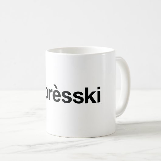 Mug Hashtag SKI APRES (Devant droit)