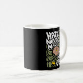 Mug Hate Never Made Any Nation Great African Black His (Devant droit)