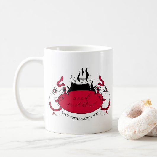 Mug Haunance Élégance commémorative Halloween (Avec donut)
