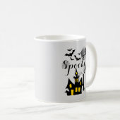 Mug Hauné House Flying Witch Halloween Éffrayant (Devant droit)
