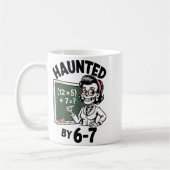 Mug Haunted 67 Skeleton Math Teacher Halloween Costume (Gauche)