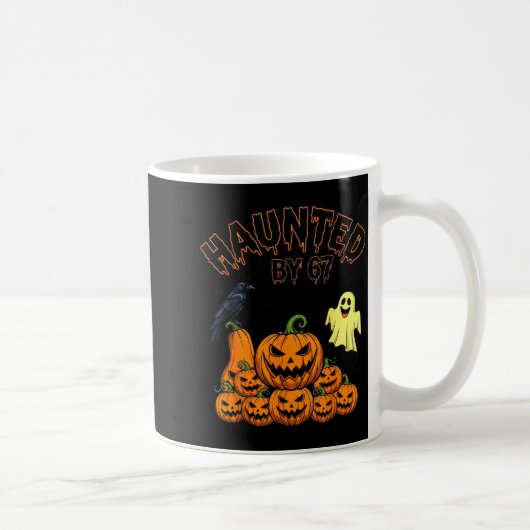 Mug Haunted By 67 Funny Halloween Soky Season Pumpkin (Droite)