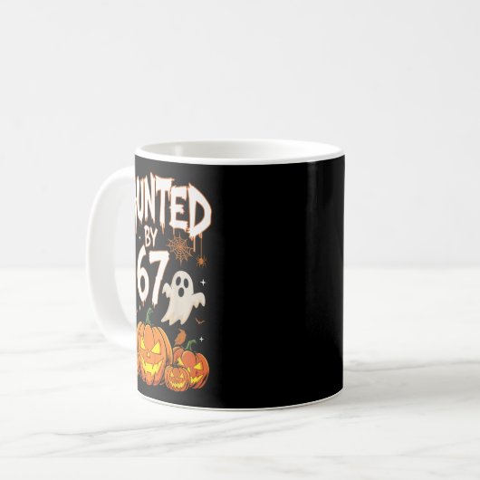 Mug Haunted By 67 Funny Pumpkin And Ghost Halloween Co (Devant gauche)