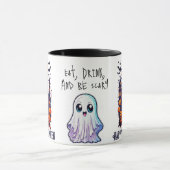 Mug Haunted Citrouille De Maison Et Fantôme (Centre)