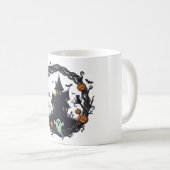 👻 Mug "Haunted Haven" pour la nuit d'Halloween (Devant droit)