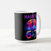 Mug Haunted par 67 Funny Halloween Meme (Devant droit)