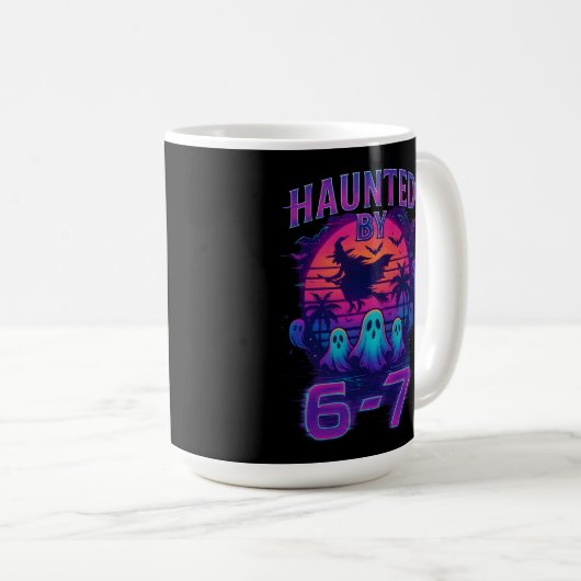 Mug Haunted par 67 Funny Halloween Meme (Devant droit)