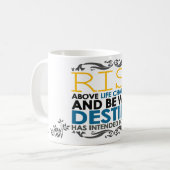 Mug Hausse au-dessus des défis de la vie (Devant gauche)