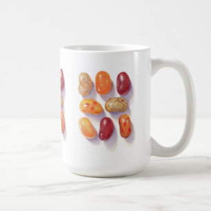 MUG HAUT BLANC POUR HARICOTS DE GELÉE D'AUTOMNE