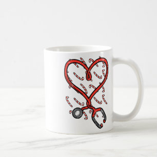 Mug Haut de blouse de Noël Stéthoscope Infirmière Noël