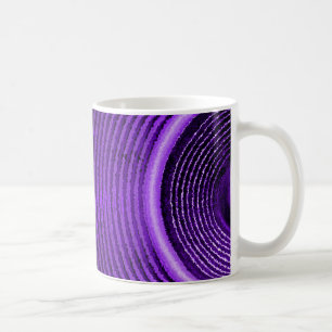 Mug Haut-parleur de musique violette et ondes sonores