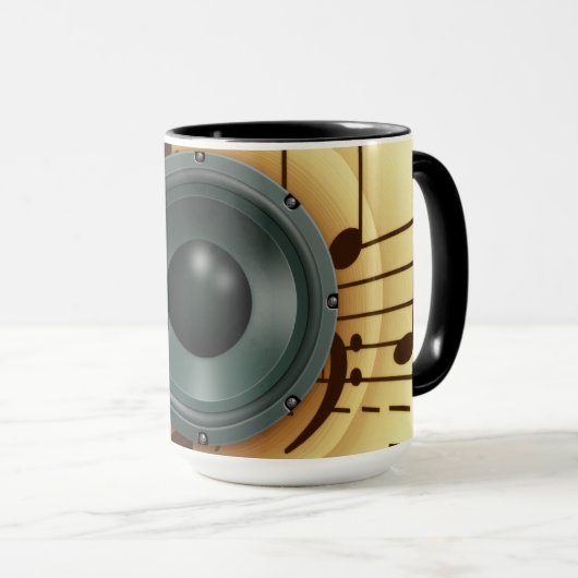 Mug Haut-parleur DJ professionnel vintage (Devant droit)