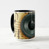 Mug Haut-parleur DJ professionnel vintage (Devant gauche)