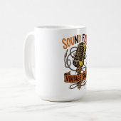 Mug Haut-parleur Fury Vintage Âme Microphone Graphique (Devant gauche)