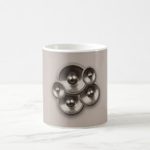 Mug Haut-parleurs de musique rétro Brown
