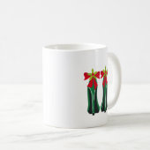 Mug Haut talons verts avec les vaches de Noël (Devant droit)