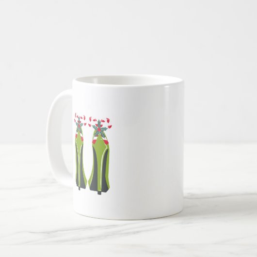Mug Haut talons verts avec Sucres de canne (Devant gauche)