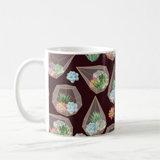Mug Haute précision succulent et cactus sans couture m (Gauche)