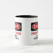 Mug Haute tension de danger (Centre)