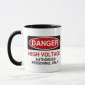 Mug Haute tension de danger (Gauche)