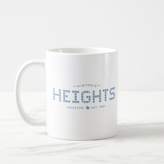 Mug Hauteur Carrelage, Carrelage Bleu (conception lrgr (Gauche)