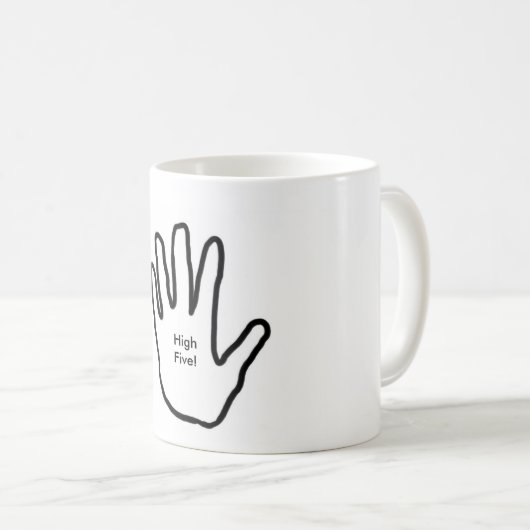 Mug Hauts cinq ! (Devant droit)