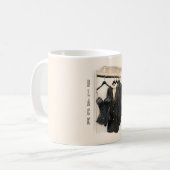 Mug Hauts corset noir du placard crème (Devant gauche)