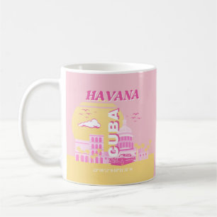 Mug Havana Cuba Pink Preppy Art